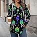 Womens Bodysuit Pullover Shirts Tops Long Sleeve Hoodie Goth Gothic Magic Hippie Trippy Mushroom Tshirt, S-3XL