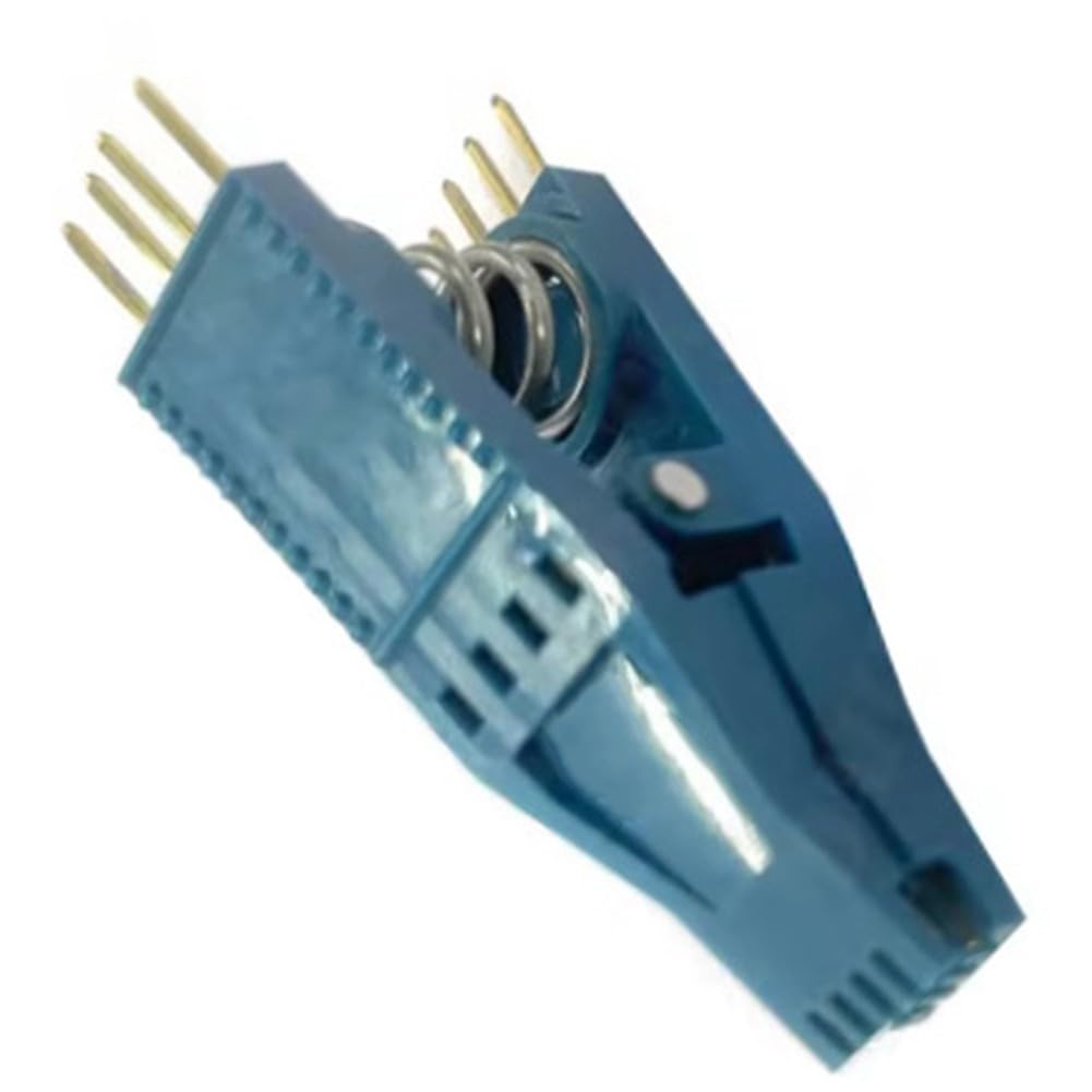 SOIC-8 Clip mit vergoldeten Kontakten und 2,54 mm Rastermaß für EEPROM-Programmierung, Tacho-Daten lesen/schreiben, für bios online blinken