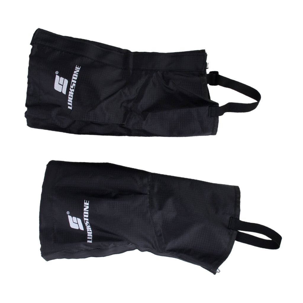 5 x 1 Paar schwarze wasserdichte Gamaschen für Wandern, Klettern, Schnee, Leggings – Größe S
