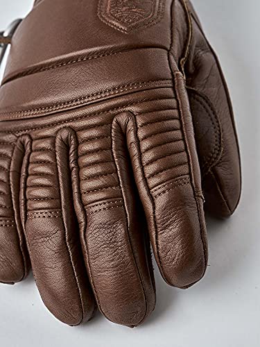 Hestra Mens Ski Gloves: Fall Line Winter Cold Weather Leather Gloves, Brown, 6 #TOP2
