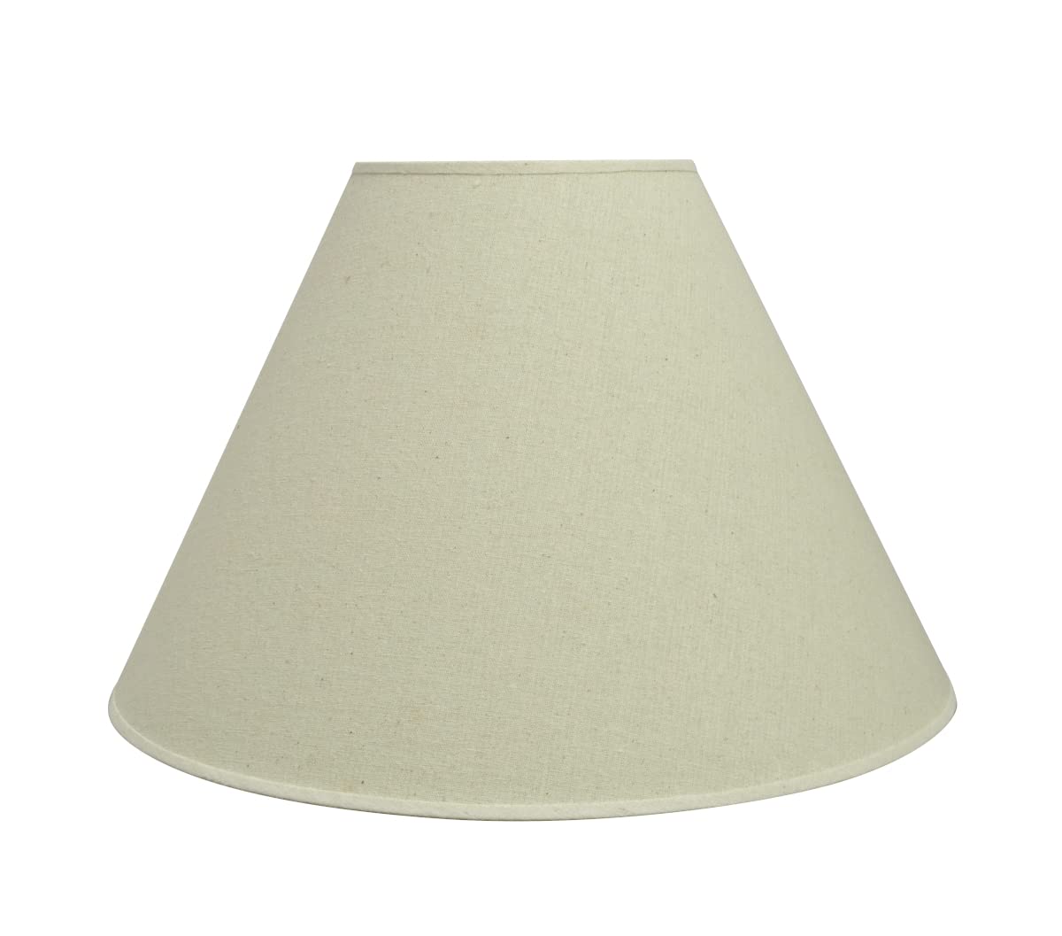 Aspen Creative 32023A Transitional Hardback Empire Shaped Spider Construction Lamp Shade in BEIGE, 18" wide (7" x 18" x 12 1/2")