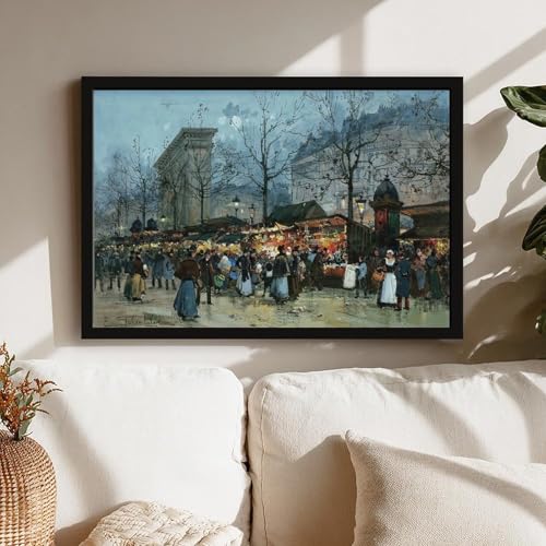 Baraques Foraines Eugene Galien-laloue poster impression sur toile tableau décoration murale
