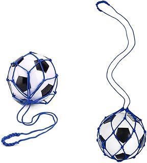 Ball Net Bag, Wanfoou 2 PCS Ball Net Bag Soccer Training Equipment Adjustable Mesh Soccer Ball Bag Drawstring Closure Foot...