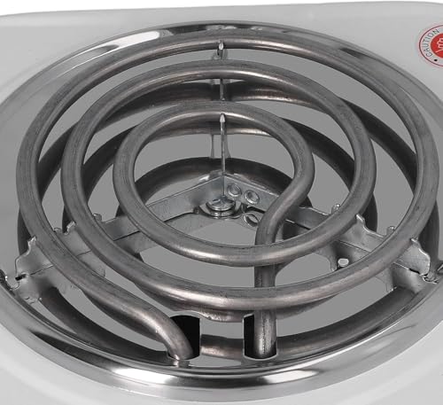 Image of Drumstone (𝐒𝐩𝐞𝐜𝐢𝐚𝐥 20 𝐘𝐞𝐚𝐫𝐬 𝐖𝐚𝐫𝐫𝐚𝐧𝐭𝐲) Portable Electric Hot Plate - Stainless Steel, Compact Cooking Appliance for Home, Office & Travel
