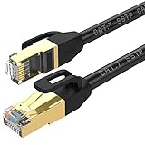Dieses Cat-7-Netzwerkkabel garantiert High-Speed-Übertragung für Cloud-Speicher, Server-Anwendungen, Online-Spiele, Online-Video-Streaming uvm. Genießen Sie eine superschnelle Ethernet-Geschwindigkeit.