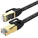 Produktbild CAT7 Ethernet Kabel, Cat 7 Patch Kordel Gigabit Netzwerk LAN Kabel High Speed 10 Gbit/s vergoldet RJ45 Stecker für Modem Router Patch Panel Computer Laptop TV Box