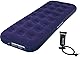 アイリスオーヤマ エアベッド ダブルアクションポンプの専用ポンプ付きで来客用ベッドにもキャンプにも万が一の防災グッズとしても使用可能 ABD-1N ネイビー