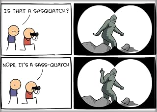 Ata-Boy Cyanide and Happiness Sass-Quatch 2.5" x 3.5" Magnet
