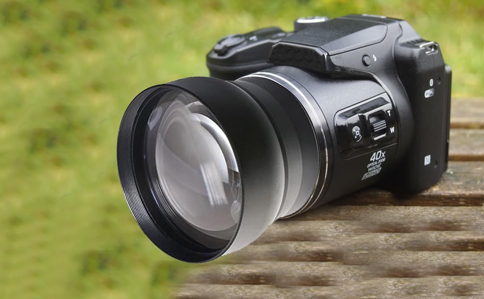 富士フイルム X-A2 用 3.5 倍望遠レンズ (49、52、55、58、62、67mm