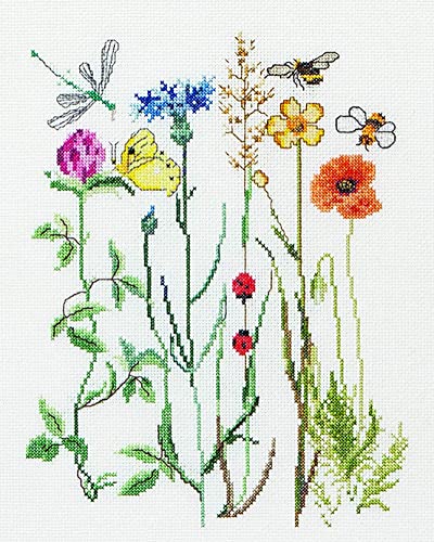 Kits point de croix broderie fleur d'abeille cadeau de Noël