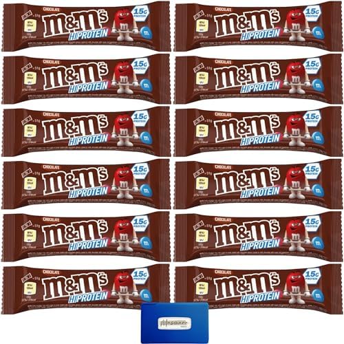 M&M's Protein Bar Chocolate 12 Pack Chocolate Protein Bar