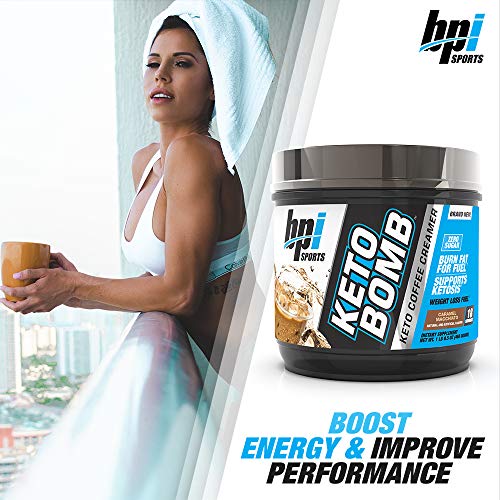 Bpi Sports Keto Bomb - Supports Energy, Hydration, And Fat Loss - Mct And Electrolytes - Sugar-Free With Calcium - Caramel Macchiato, 18 Servings #TOP3