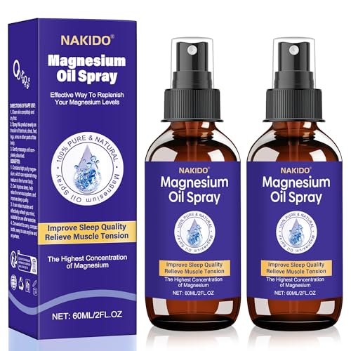 nakido Magnesium Spray – 100% Pure & Natural Dead Sea
