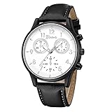 Moda estilo casual: El reloj es simple y liviano, adecuado para casual, trabajo, viajes, deportes. Mime a las necesidades diarias. El estilo de moda elegante y el diseño perfecto se pueden combinar libremente con la ropa. Reloj de vestir para cualquier ocasión, un regalo favorito para los amantes y amigos.