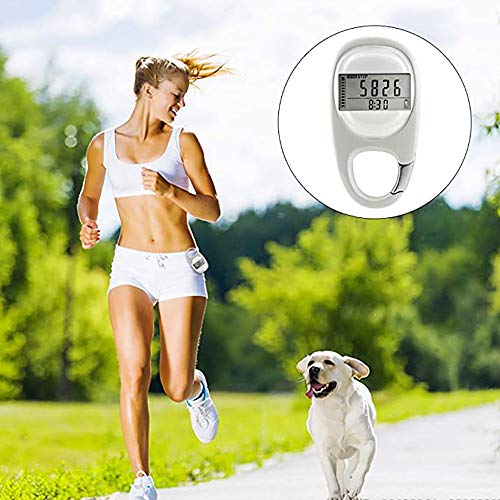 LIfav 3D Digital Pedometer, Outdoor Simple Walking Step Counter for Men Women Kids, Track Steps and Miles/Km Calories Burned Memory Activity Time 7 Days