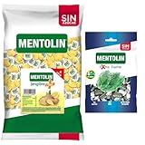 Mentolín caramelos garganta plus jengibre s/a bolsa 1kg y de regalo extra fuerte s/a bolsa 100g