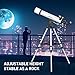 Telescope 80mm Aperture 800mm -Magnification 24-240X, Astronomical Portable Refracting Telescope Fully Multi-Coated High Transmission Coatings AZ Mount with Tripod &Wireless Control & Carrying Bag