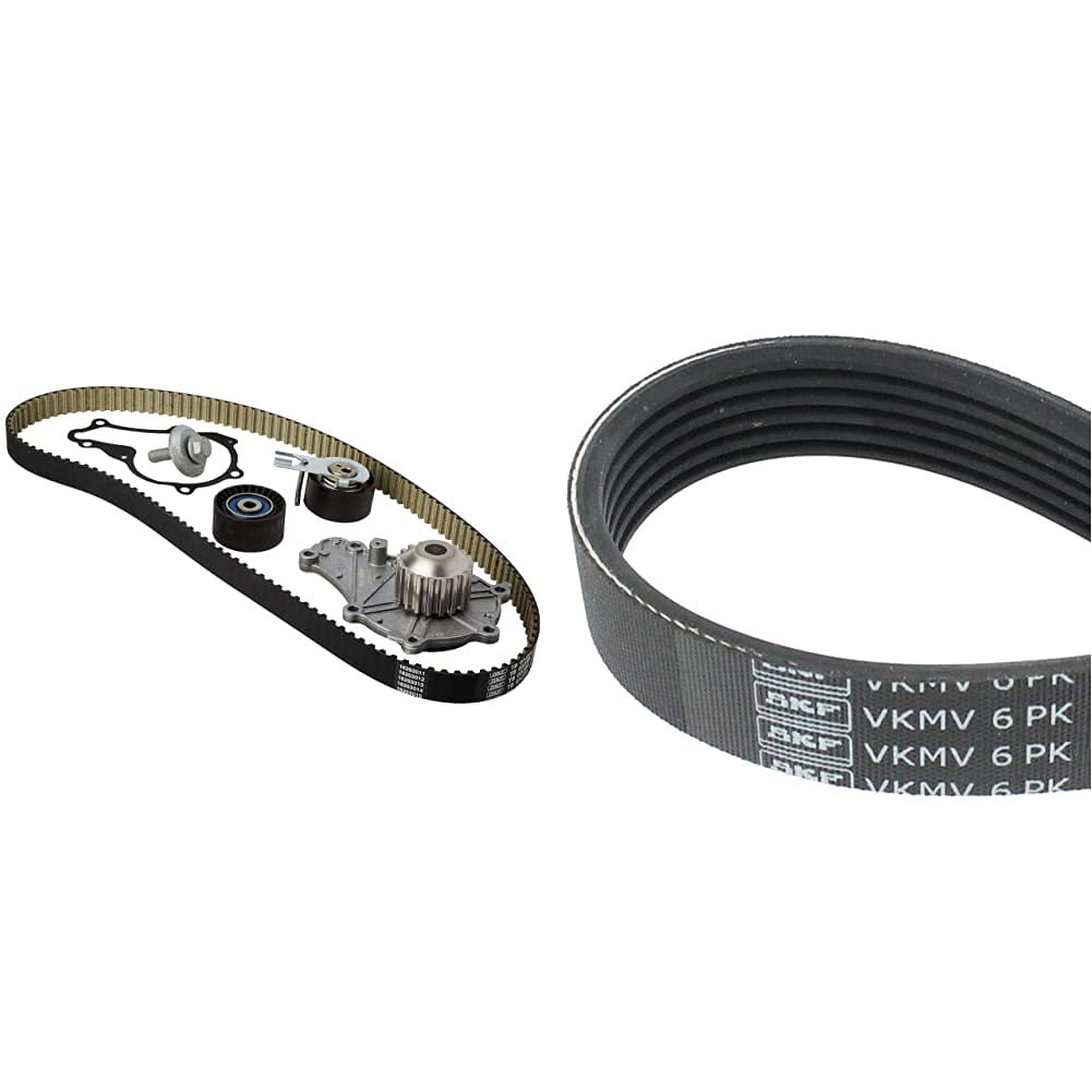 SKF Vkmc 03259 Kit Tendicinghia Con Pompa Acqua & Vkmv 6Pk976 Cinghia Di Multi-V