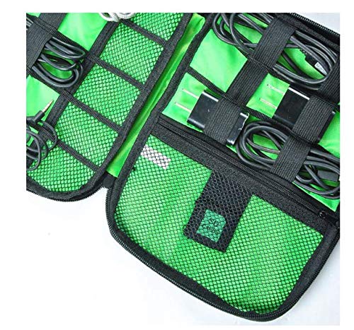 Pasta Estojo Organizador De Fios Carregadores Eletrônicos Cabos Usb Exclusiva (Rosa Claro)