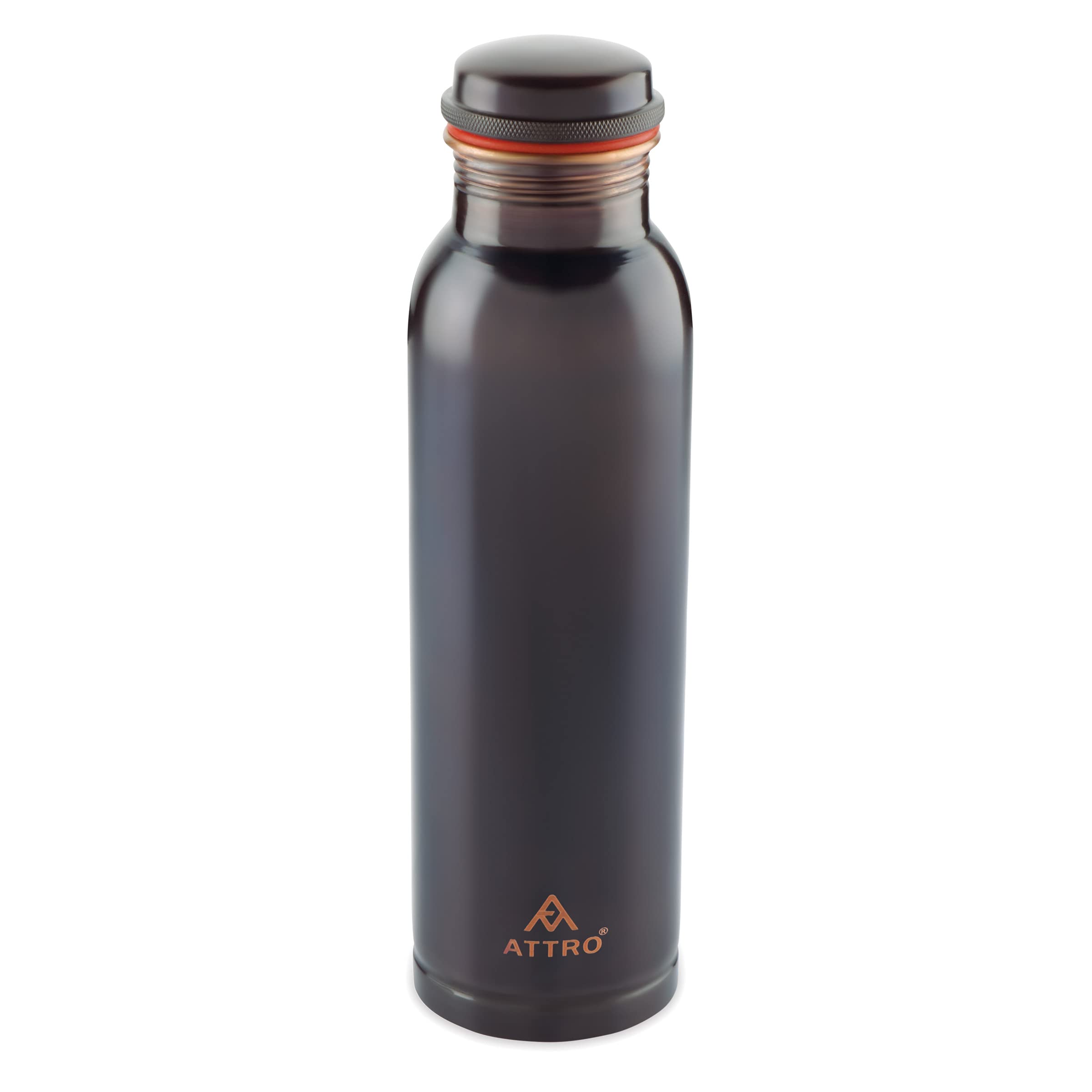 Attro Aqua Vintage Matte Finish Copper Water Bottle,1000 ml