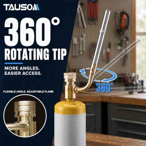 Image of 360 Swivel Propane Torch Head, Adjustable for Soldering and Brazing