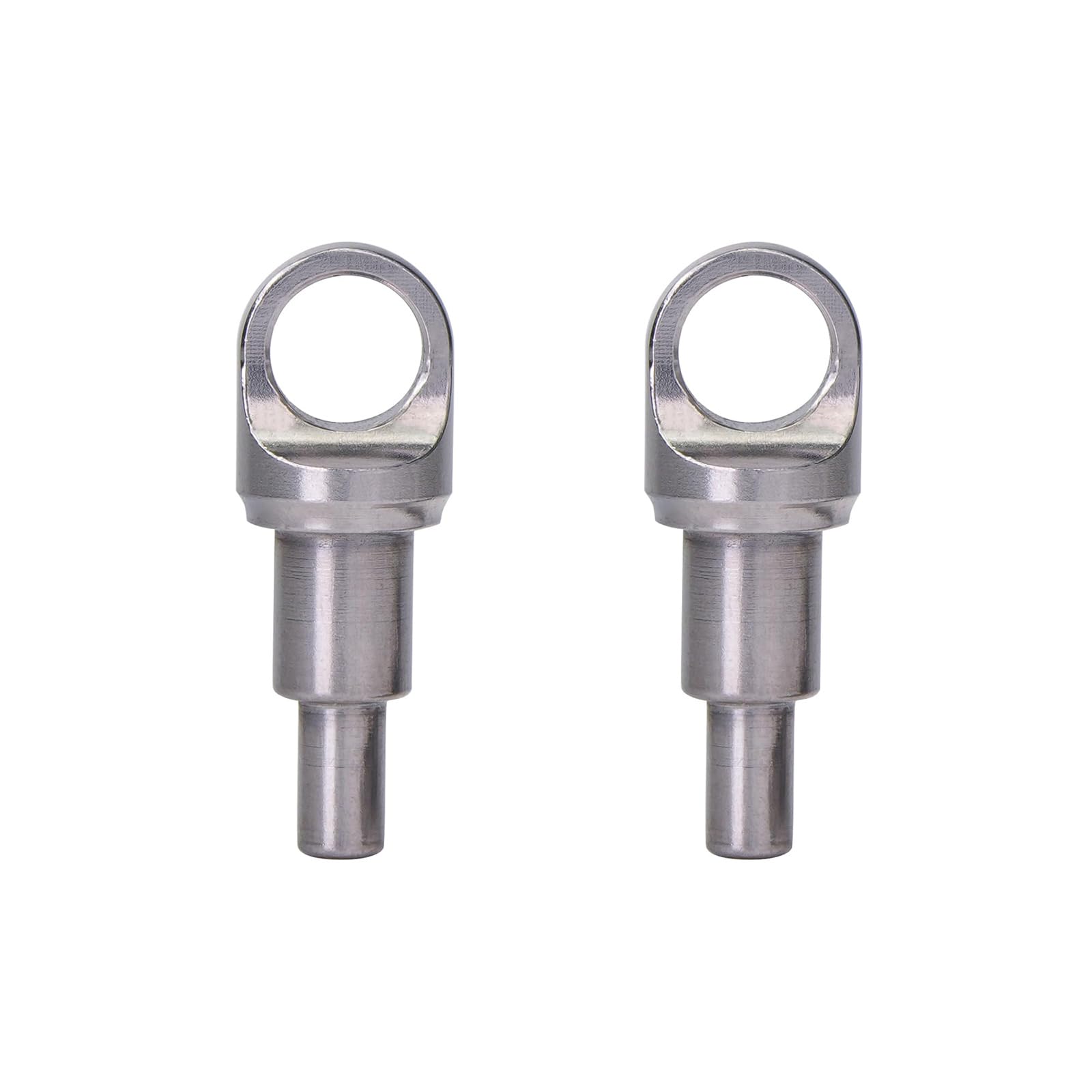 2Pcs Precisions Keyrings Adapter Keyrings Attachment Camera Lifting Rings for 1/4" Hexagonal & 4Mm Hexagonal Bit Socket Stainless Keyring Tool Accessory