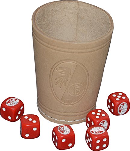 Tazza in pelle di alta qualità con logo SC inciso