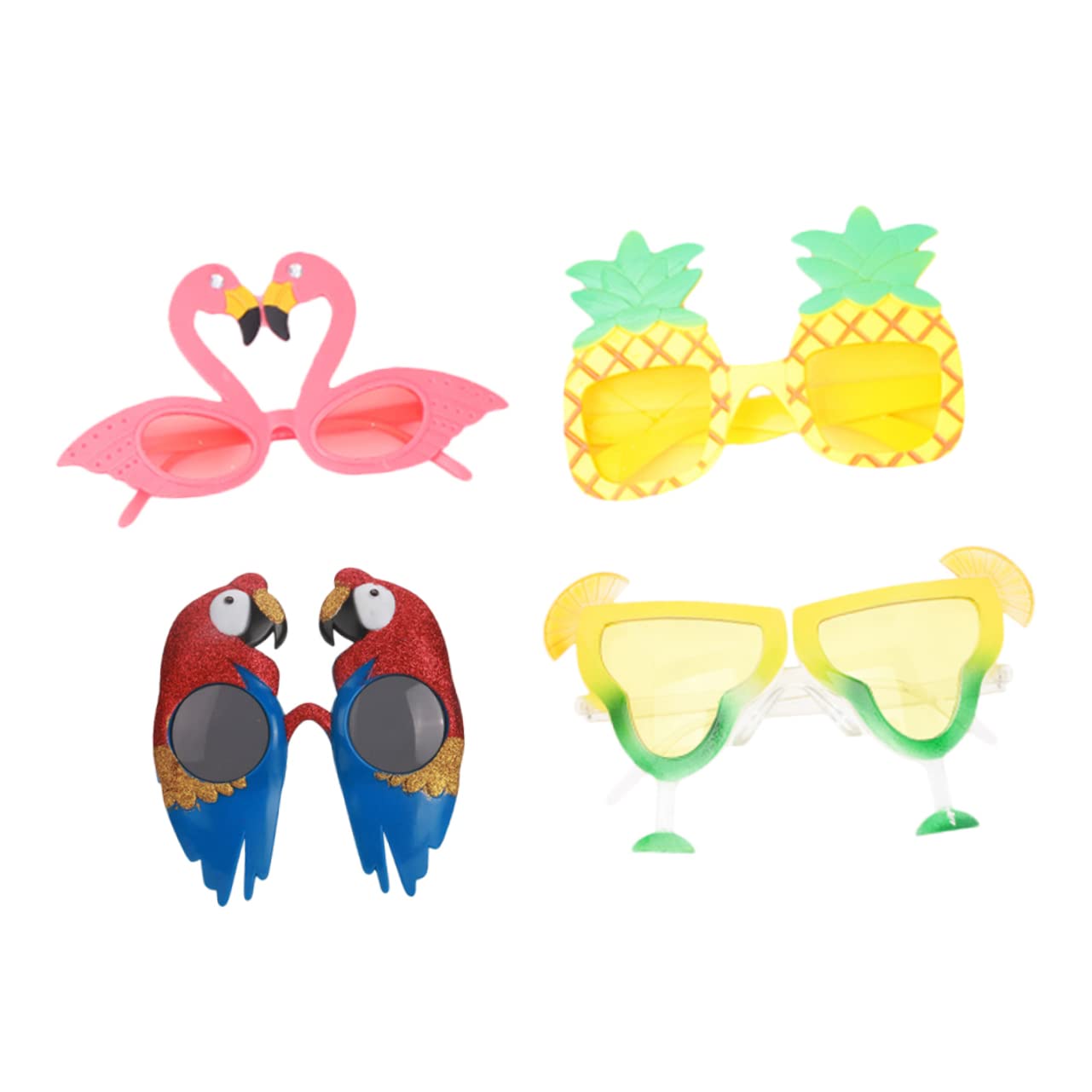 Cabilock 2 Set Oggetti Di Scena Per Feste Giuncata Kit Da Sole Vello Addobbi Festa Hawaiana Addobbi Hawaiani Per Feste Bomboniere Matrimonio Da Plastica 4 Pezzi * 2