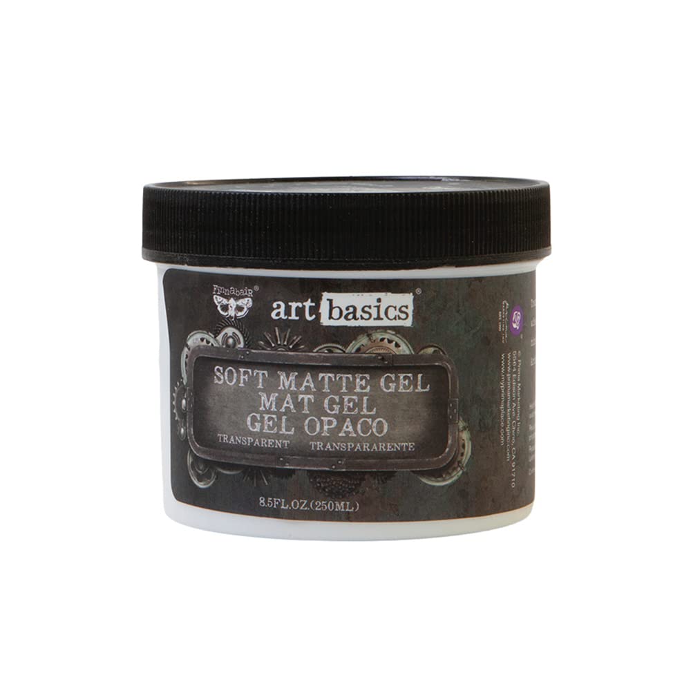 Prima Marketing Finnabair Art Basics Soft Matte Gel 8.5 Oz-Transparent
