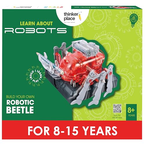 Image of Robotic Beetle DIY Kit | Build, Learn & Play | STEM Toy for Kids Age 8+ | Robotics Learning Kit with AR Experience | Fun Educational Game