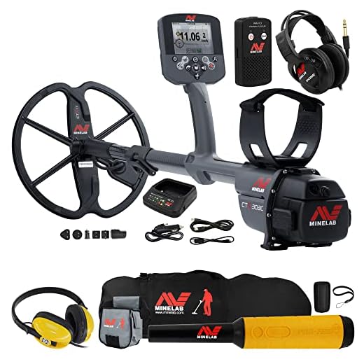 Minelab CTX 3030 Metal Detector Bundle w/Pro Find 35, Waterproof Headphones and More (5 Items) 5