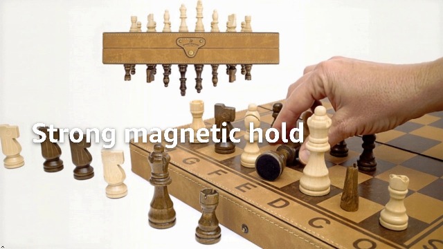 Amazon.com: Bucher & Rossini 15-Inch Magnetic Chess Set, Faux