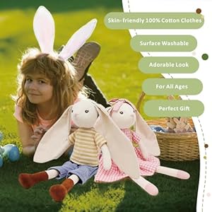 15bunnystuffedanimalforgirlsplushtoydollwearingpinkplaiddresscutedollsetdressupfor345yearoldgirlgiftforlittlegirlbirthdayeasterchristmas Urban Country Home Decor 15 bunny stuffed animal for girls plush toy doll wearing pink plaid dresscute doll set dress up for 3 4 5 year old girl gift for little girl birthday easterchristmas urban country home decor