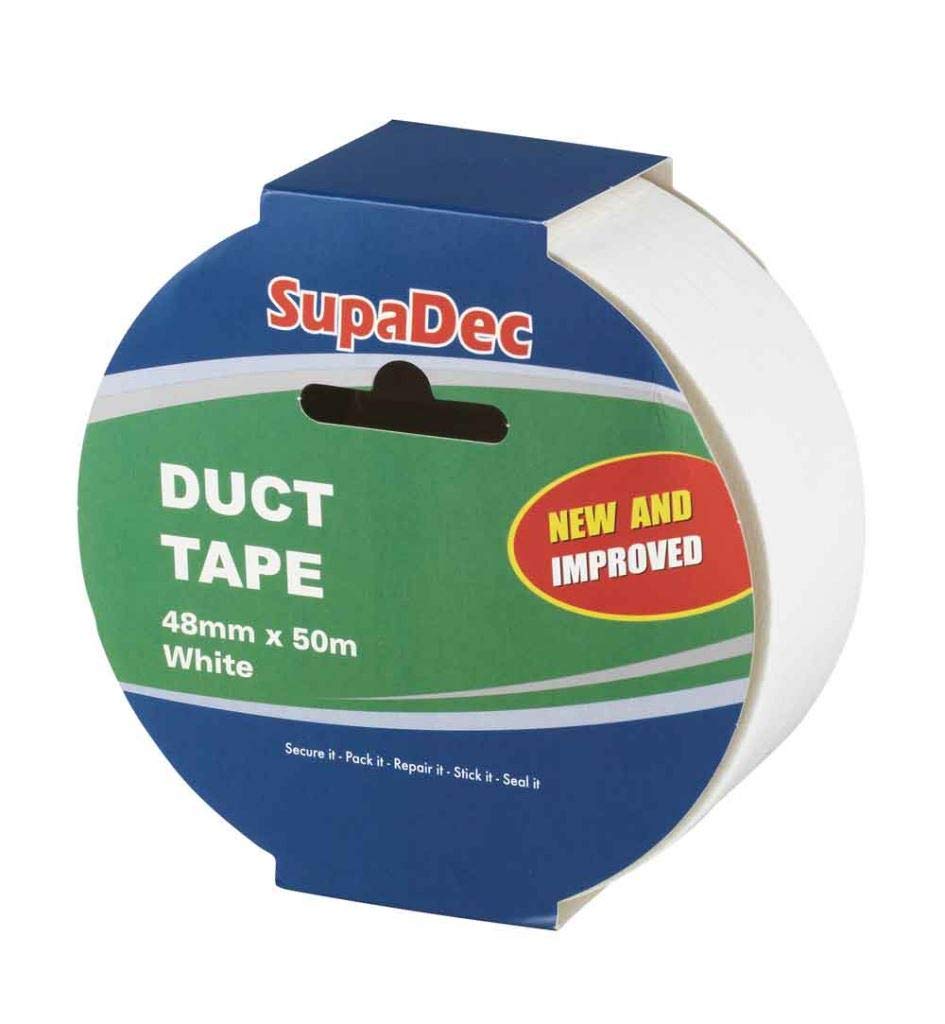 Supadec White Duct Tape 50M Roll