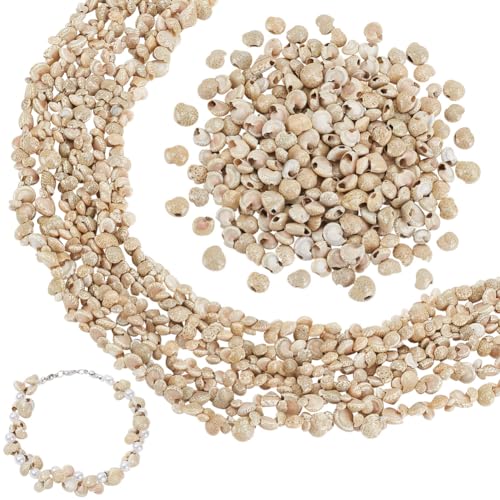 PH PandaHall 4 Strands Sea Shells 13feet/3.96m Natural Shell Beads