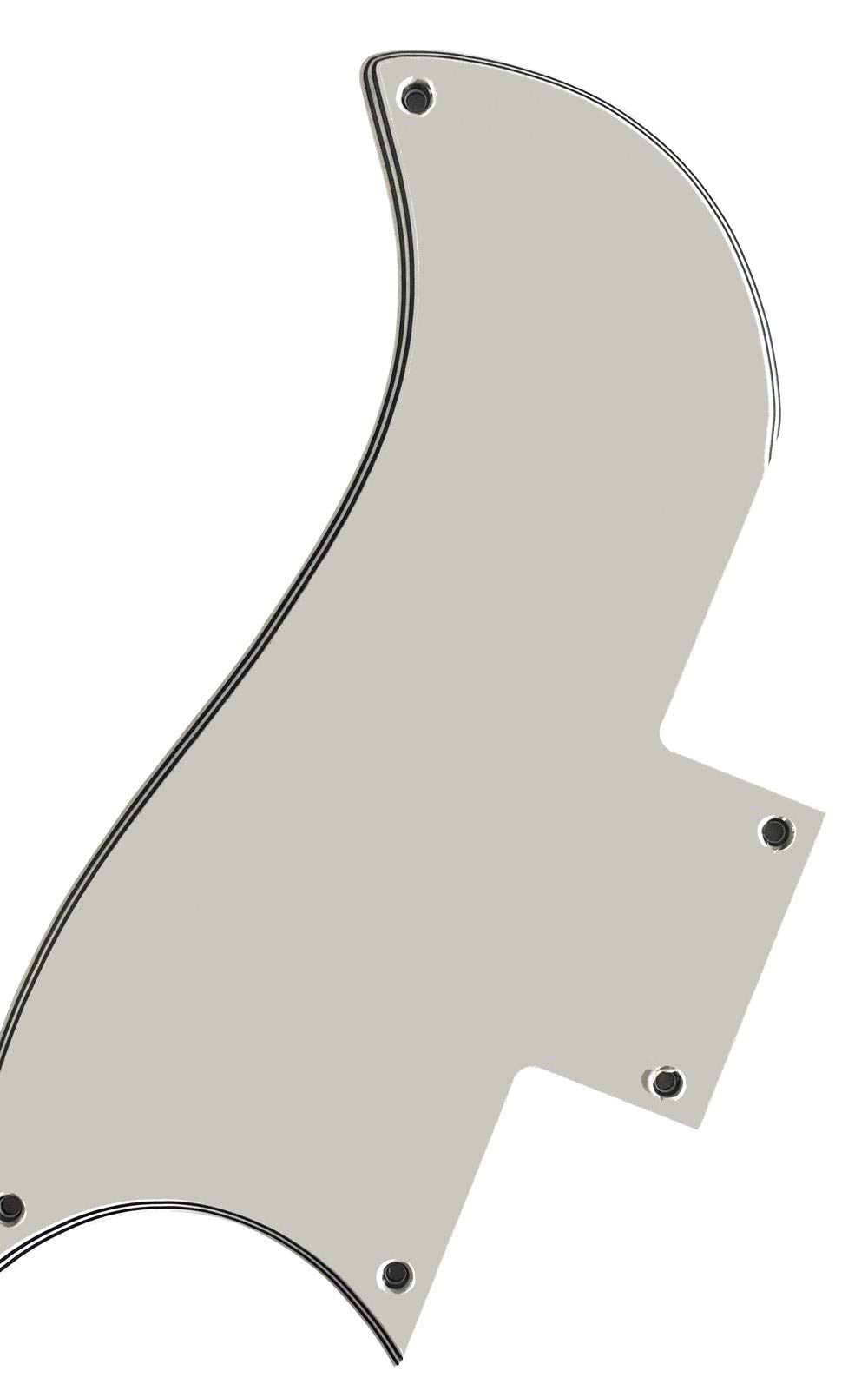 Custom Guitar Pickguard For Gibson SG 61 Reissue (5 Ply White)