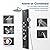 ROVOGO Shower Panel Tower System - Use 4 Functions Simultaneously: Rain Shower, Handheld, Body Jets and Tub Spout, 304 Stainless Steel Shower Column, Black