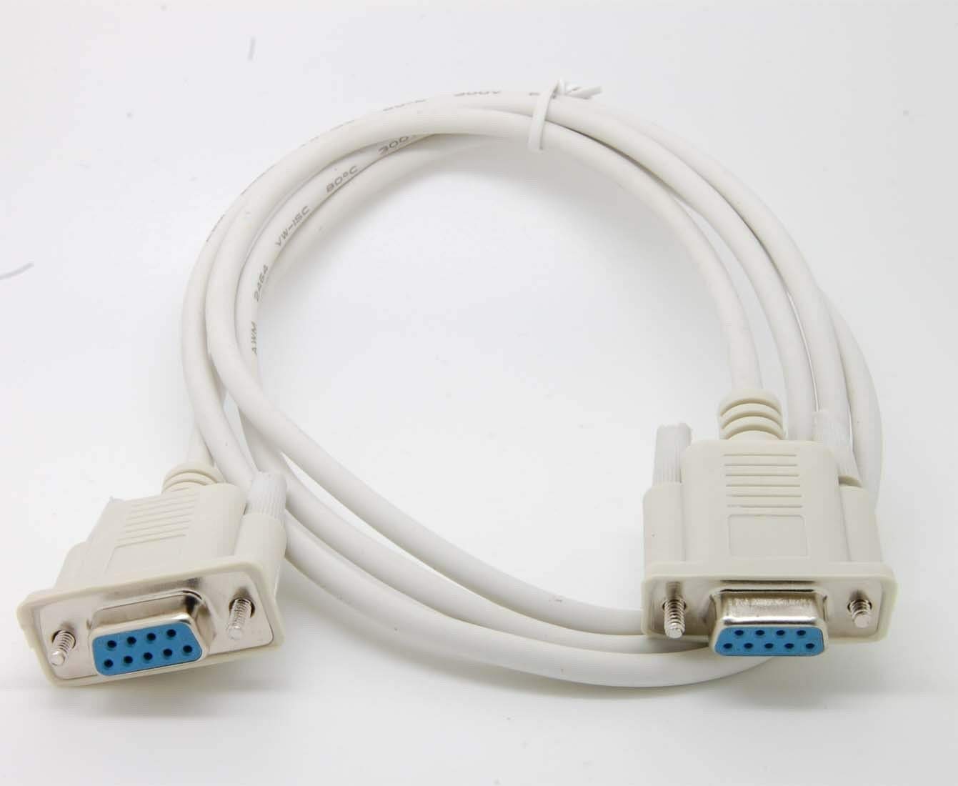 Wiring Connecting Terminals - 2pcs Serial RS232 Null Modem Cable Female to Female DB9 5ft 1.5m Cross Connection c76