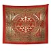 NA Obra de Arte Colgante de Pared Yoga Sri Yantra Meditación Envuelta Chakras Espiritualidad India Mandala Pulgadas Tapices Colchón Mantel Cortina Decoración para el hogar Imprimir
