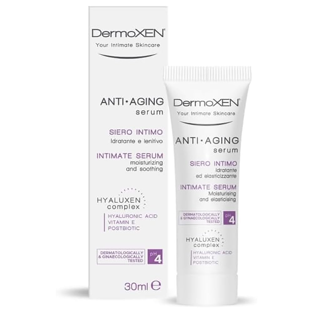 DERMOXEN Crema Íntima Mujer Hidratante con Ácido Hialurónico | 30 ml | Ácido Láctico para sequedad, ardo, irritación. Acción antiedad para elasticidad de las mucosas y la atrofia vulvar