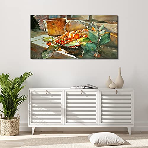 Tableau acrylique pour mur vide grand format 120x60cm fruits - 4