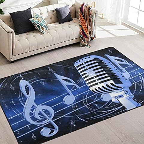 Naanle Música musical alfombra de área de 5 x 7 pulgadas Cover