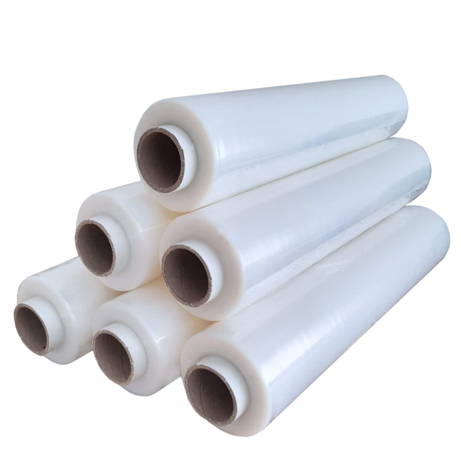 KALTAK Folia stretch przezroczysta – folia do pakowania na rolce o szerokości 50 cm – materiał opakowaniowy, folia do przeprowadzki do mebli – rozciągliwa folia do pakowania z mocną stroną przyczepną dla bezpiecznej ochrony (6)