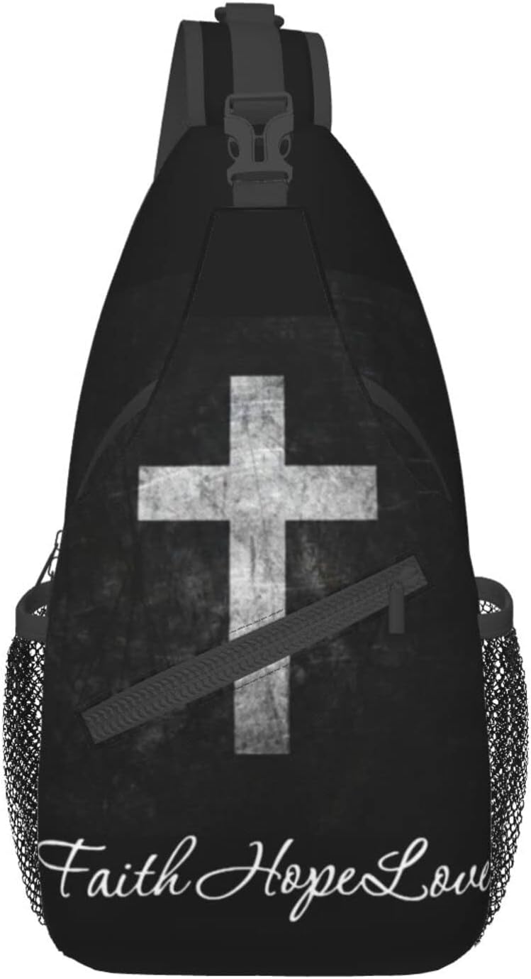 Christ Bible Sling Bag Crossbody Chest Daypack Casual