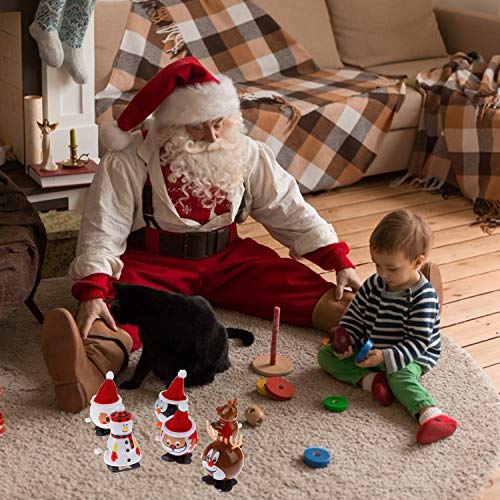 LOCOLO 12Pcs Christmas Wind Up Toys Xmas Clockwork Toy Party Favors for Kids New Year Party Gifts - Thumbnail 6