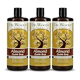 Dr. Woods Pure Almond Liquid Castile Soap with Organic Shea Butter, 32 Ounce (Pack of 3)