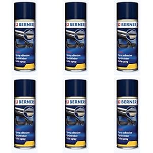 Berner 6 spuitlijm voor hoge temperaturen voor kunstleer, stoffen, schuim, metaal, hout