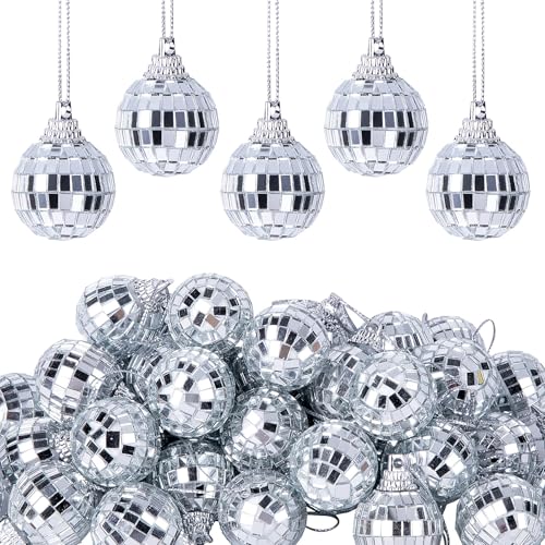 La Mejor Recopilación de Esferas los mejores 10. 49 Slzhds 30 Pcs Bolas de Disco, Bolas Disco Decoración Fiesta, Mirrorball, para Pastel, Bodas, Navidad, Cumpleaños, 60s 70s Fiestas Temáticas, Fácil de Colgar, Decoración...