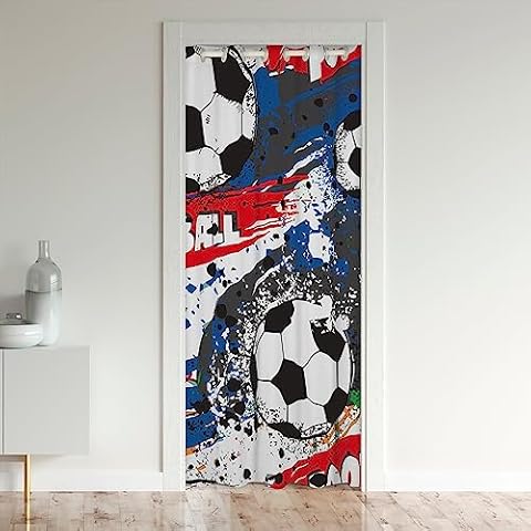 Football Door Curtain for Privacy and Decoration Cover
