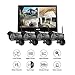 Wireless WiFi Security Camera System, UNIOJO 4Pcs 1080P HD 2.0 Megapixel Night Vision IP66 Waterproof IP Security Surveillance Cameras with 10.1inches LCD Touch Screen Monitor
